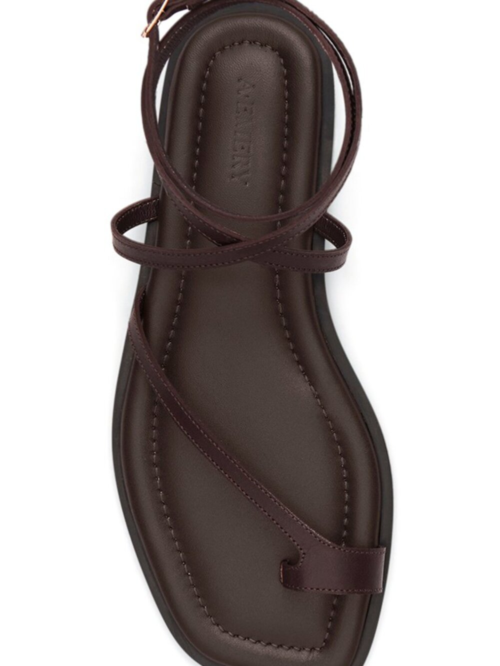A.Emery Brown Piper Leather Sandals In Brown size 37